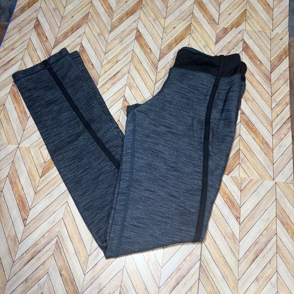 Lululemon Forme Pant Sz 6 Yoga Straight Leg W59595 Blue Black Mid Rise Dance Gym - Picture 2 of 12